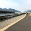 木曽川右岸堤防はジョギングコースに最適